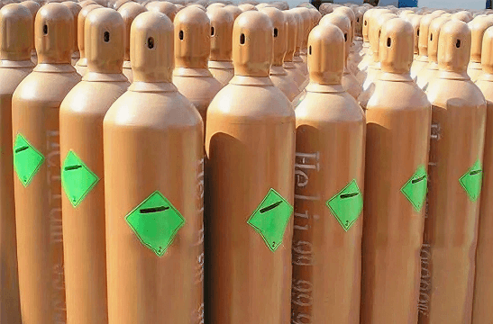 Helium Gas in Cylinders
